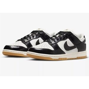 Nike Dunk Low LX Black Croc FJ2260-003 Black Sail Panda